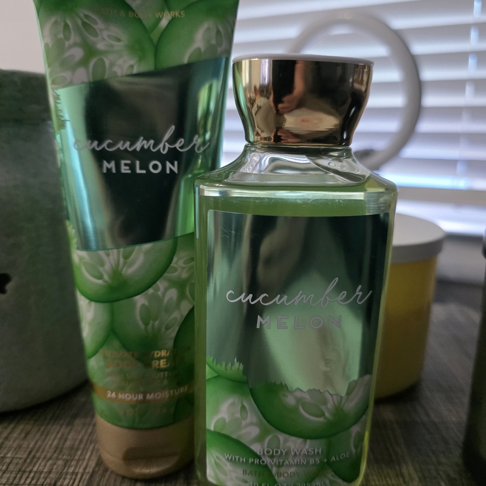 Bath & Body Works Cucumber Melon Body Wash & Lotion Set